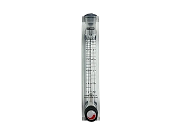 Caudalímetro de agua para montar en panel con válvula reguladora